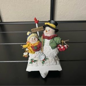 KURT S. Adler 5.5 Smowmen Stocking Holder I Love Snow
